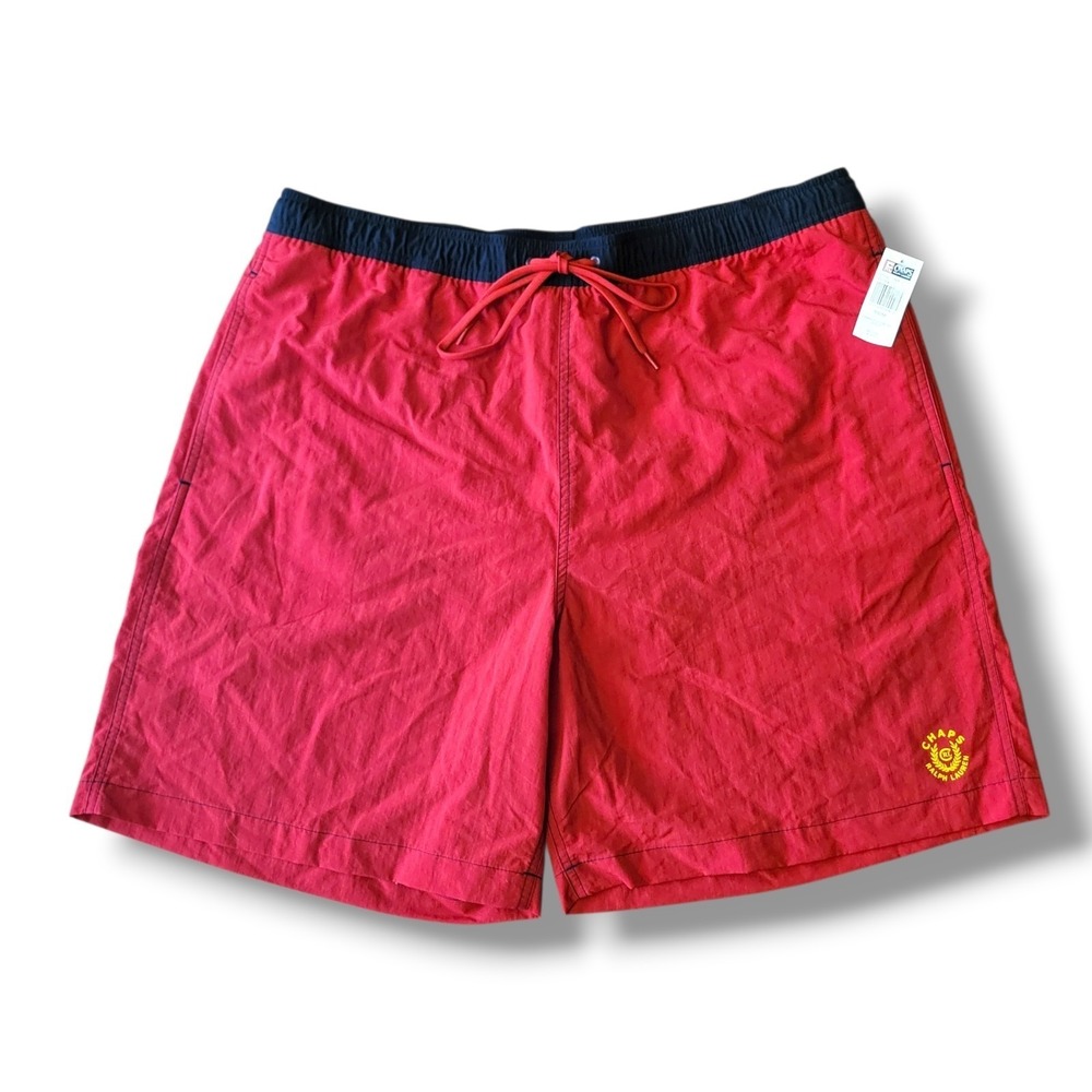 Vintage Chaps Ralph Lauren Swim Trunks Mens XL 90s Color Block NWT